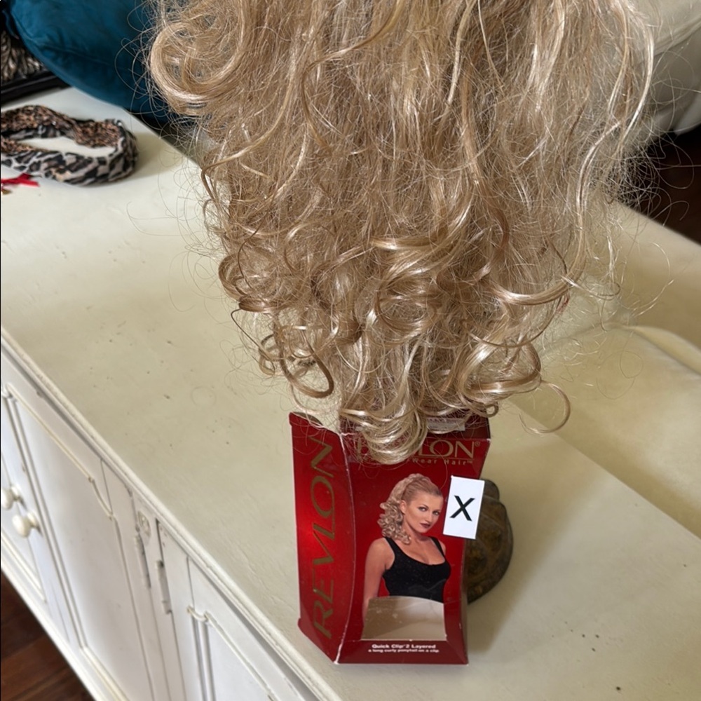 Revlon Golden Blonde Curly Hairpiece